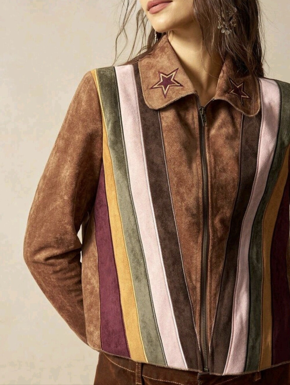 Embroidered Casual Woven Patchwork Women's Jacket Night Holiday All Shades - Picture 5 of 8
